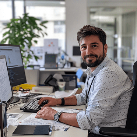 Picture of greenery amongst the city high-rises, indicating sustainability in the urban setting