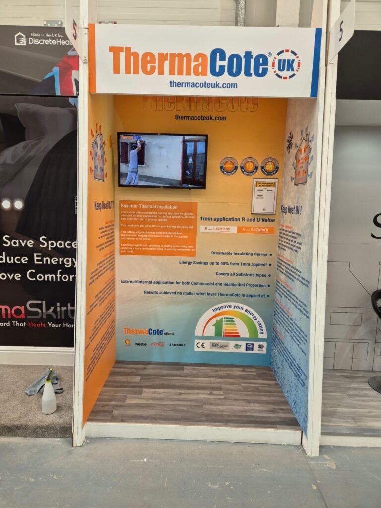 ThermaCote® UK booth at the NSBRC trade show in Swindon, July 2024